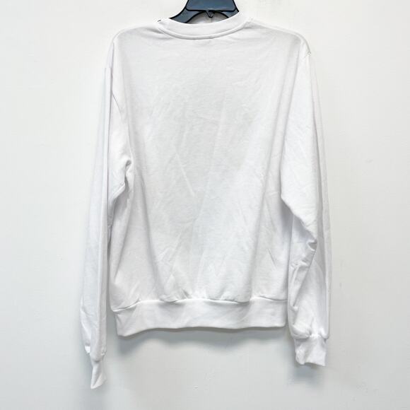 Disney Women's Vintage Mickey Mouse Skiing Sweatshirt White Size XS - Picture 3 of 6